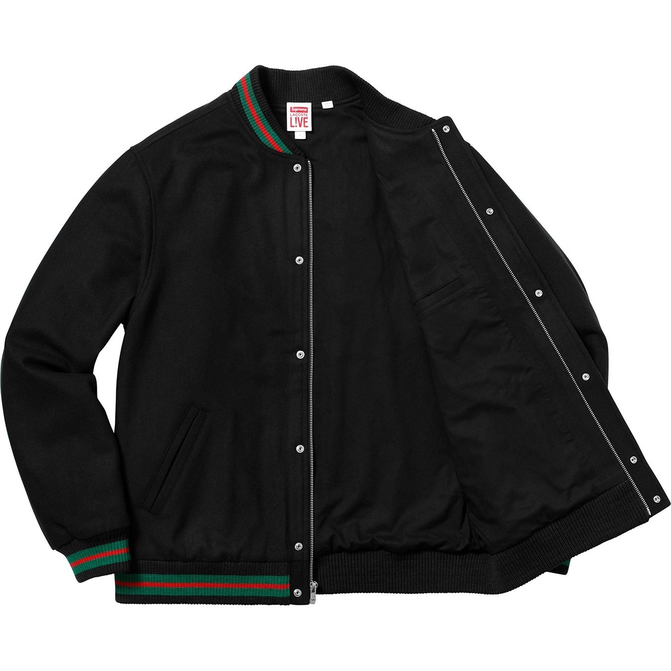 Supreme®/LACOSTE Wool Varsity Jacket view 3